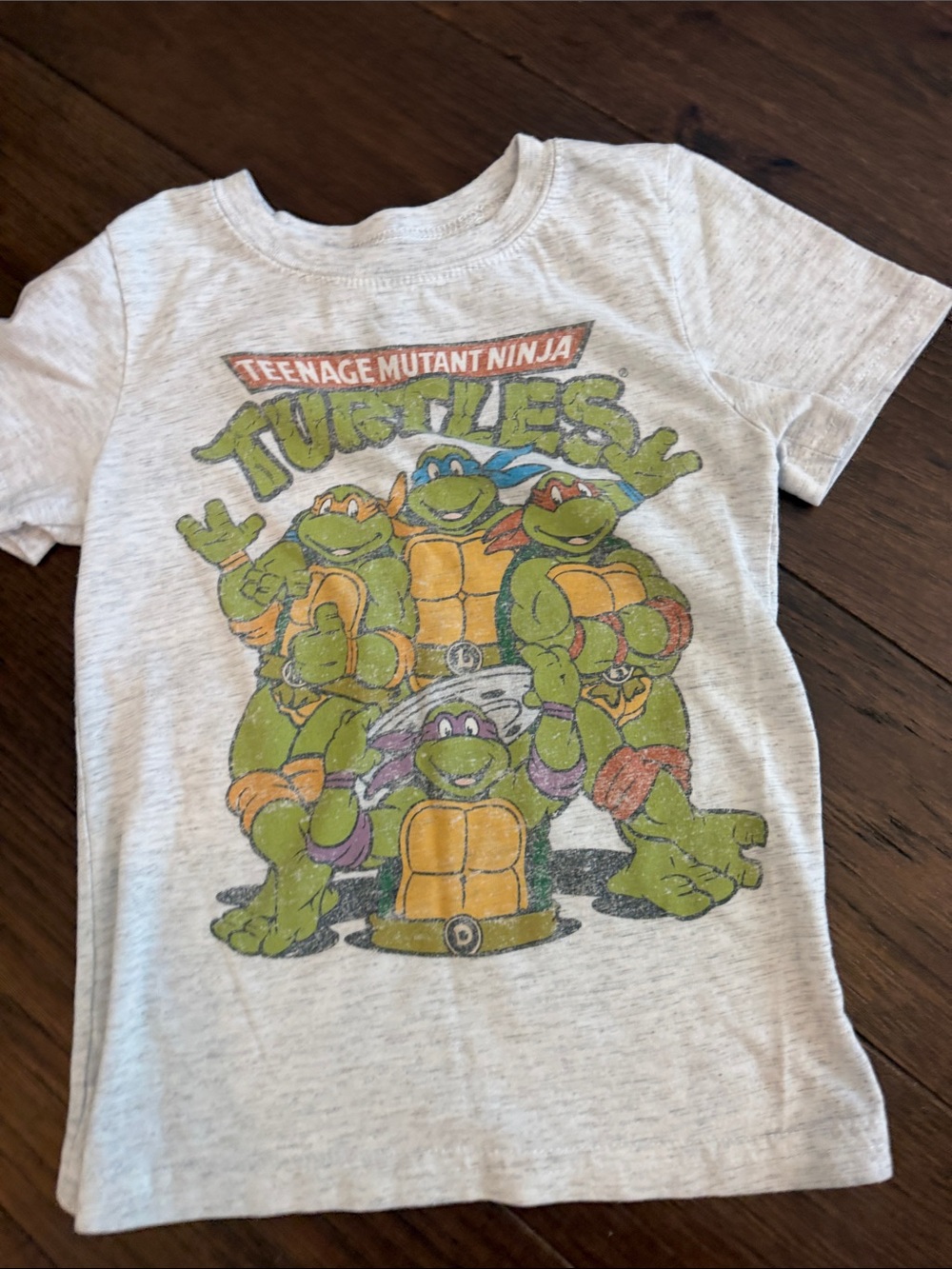 Nickelodeon Gray Tee with Teenage Mutant Ninja Turtle Image - Size 4 - C39-176